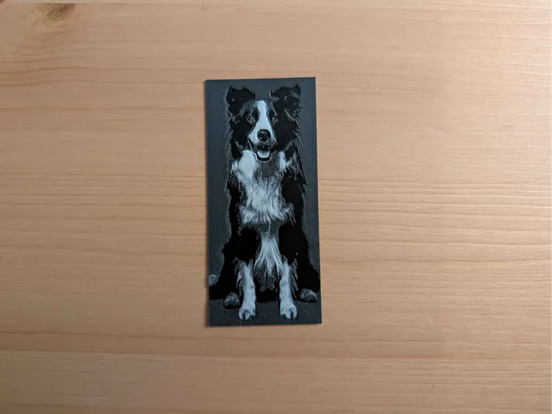 Marque page border collie style huforge