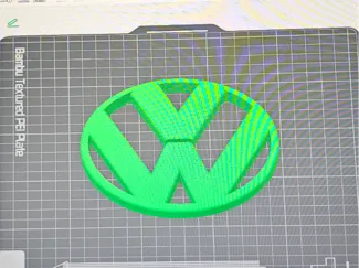 vw front emblem