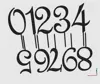 Numbers from 0 to 9
