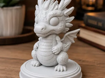 Chibi Dragon Paperweight
