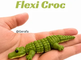 Flexi Crocodile - Articulated Toy No Supports