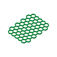 Porte-savon/éponge hexagonal à languettes — photo 3