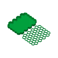 Porte-savon/éponge hexagonal à languettes — photo 2