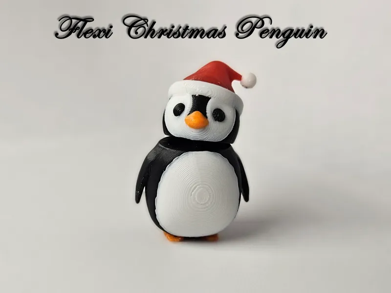 Mini flexi christmas penguin