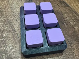 Fidget Key MX (2x3 Grid)