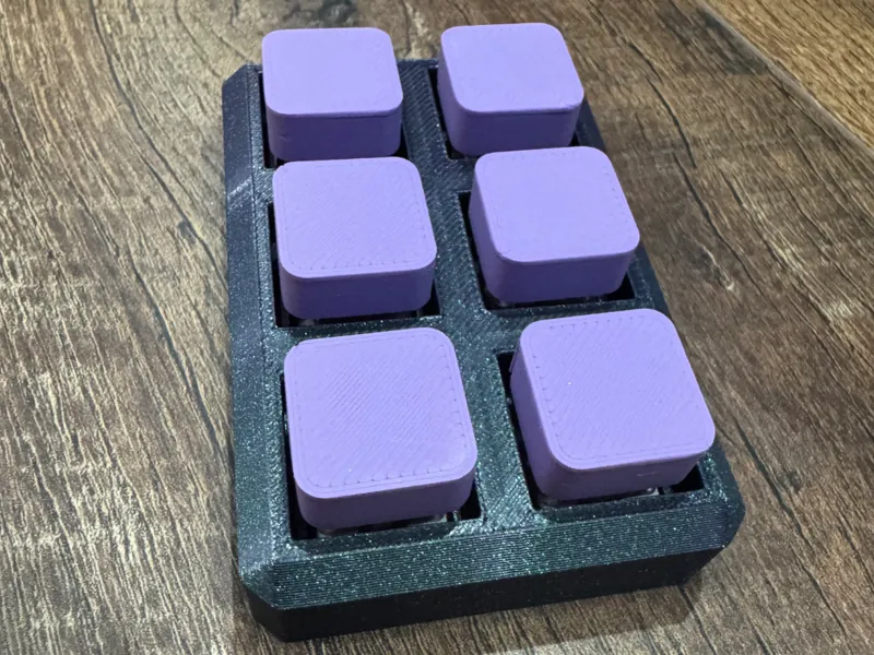 Fidget Key MX (2x3 Grid)