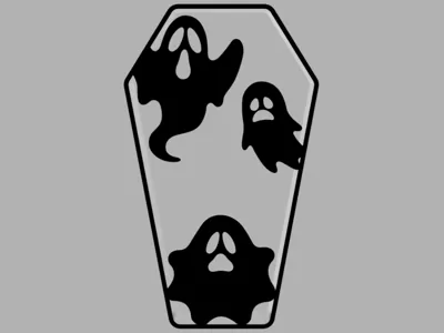 Halloween Casket Ghost