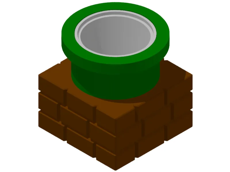 Super Mario flower pot for carnivorous plant