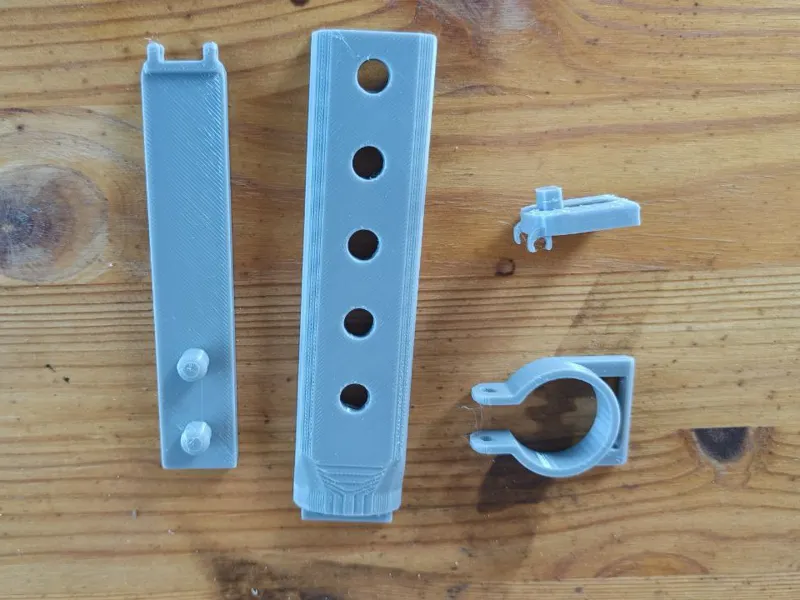Adapter for bike rear mudguard attachment
