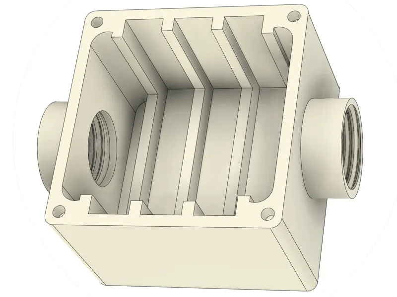 Small filter box for laser engraving.