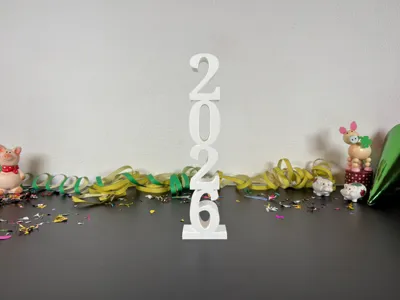 2026 - Decorative Stand Vertical Lettering