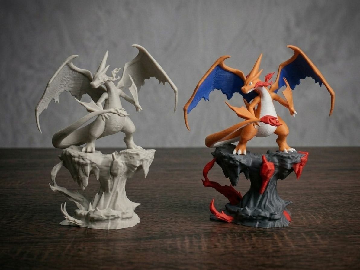 Mega Charizard Y | High-Detail Multi-Color Edition