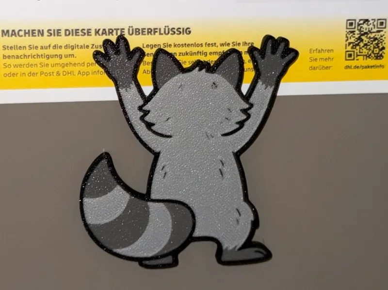 Raccoon Fridge Magnet