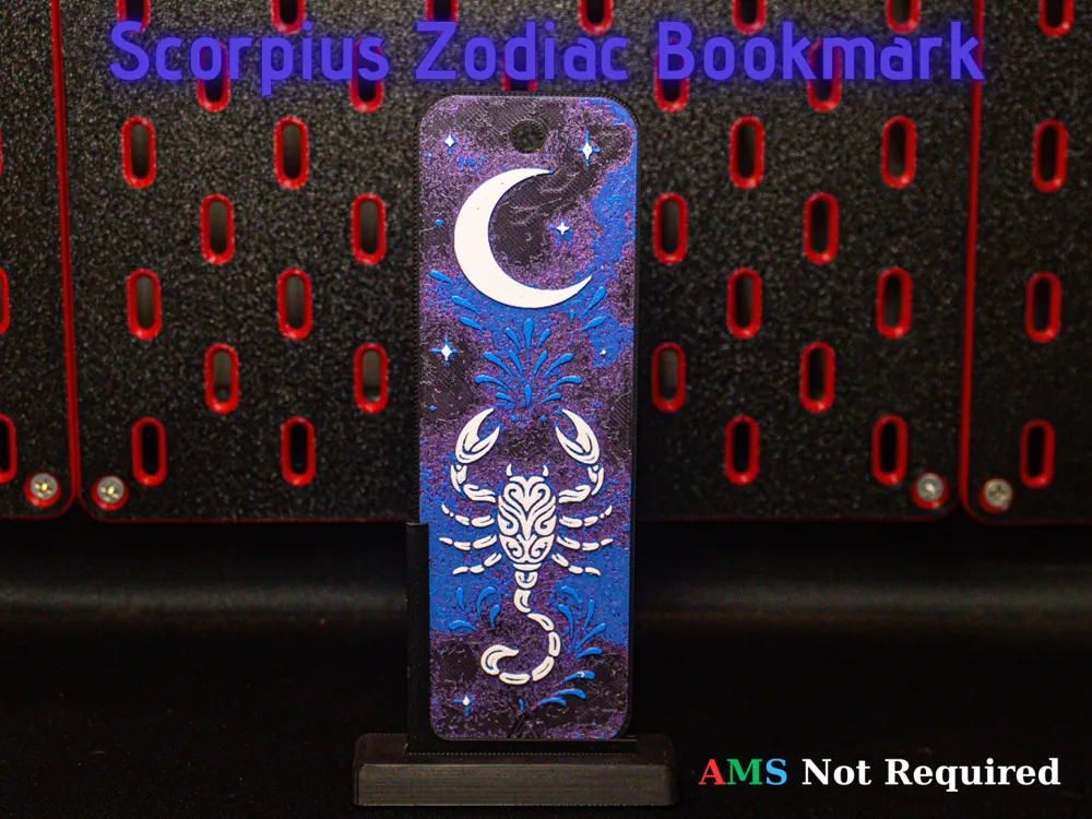 Scorpius Hueforge Bookmark - Zodiac - Free 3D Print Model - MakerWorld