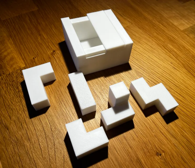 Half Lid Box Puzzle
