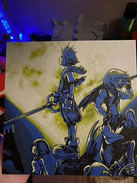 Kingdom Hearts 200x200 Hueforge by Nightthorn - MakerWorld