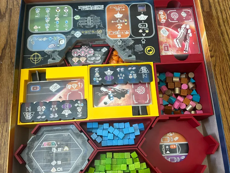 Space Station Phoenix Board Game Insert Sleeved