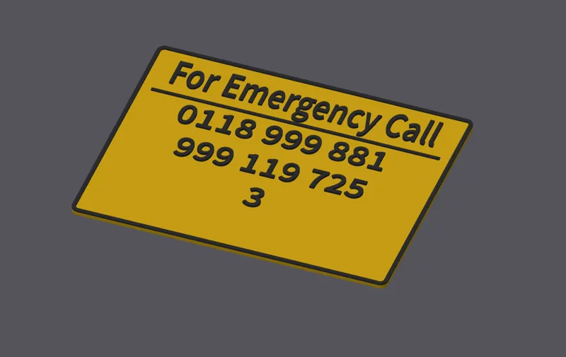 New Emergency Services Number