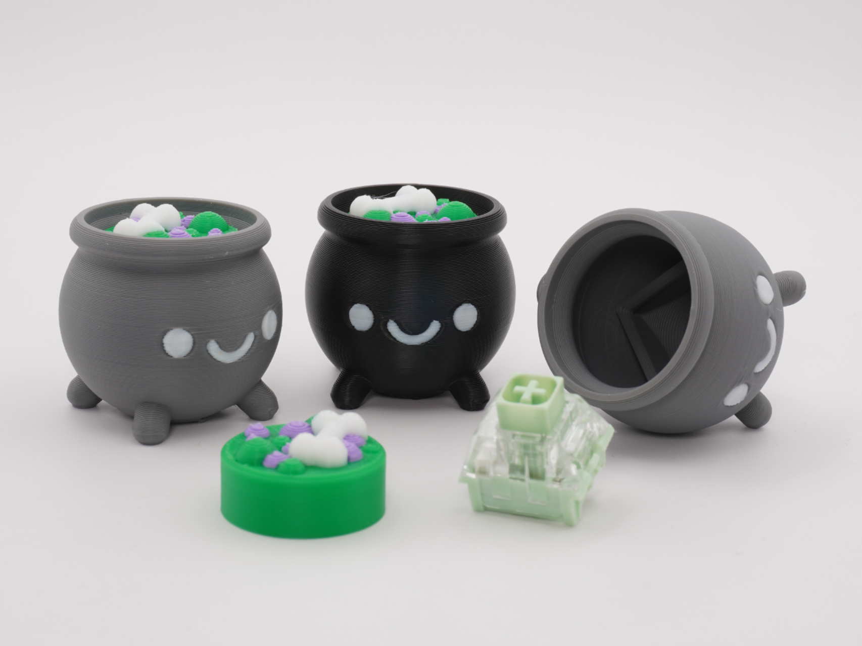 Cauldron Fidget Clicker Keychain