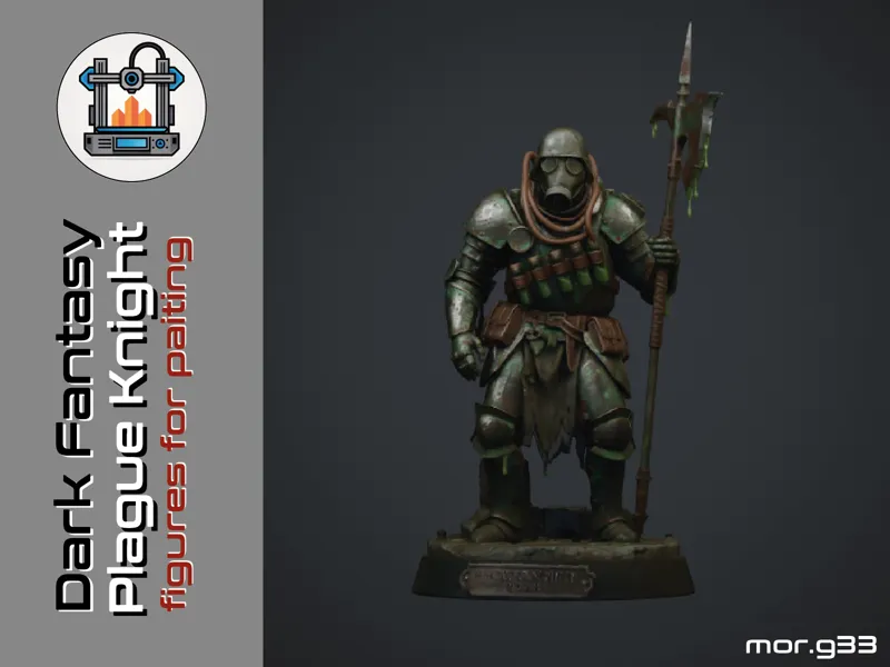 Dark Fantasy Plague Knight - figure for paiting