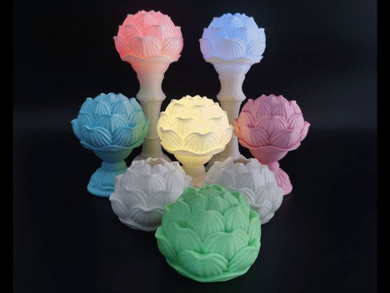 七彩宝莲灯 莲花灯