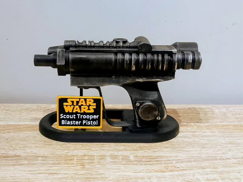 Scout Trooper Blaster Pistol Display Stand