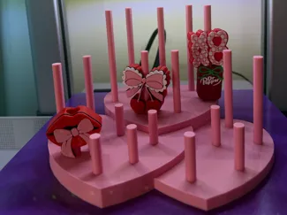 Heart Strawtopper Display Holder
