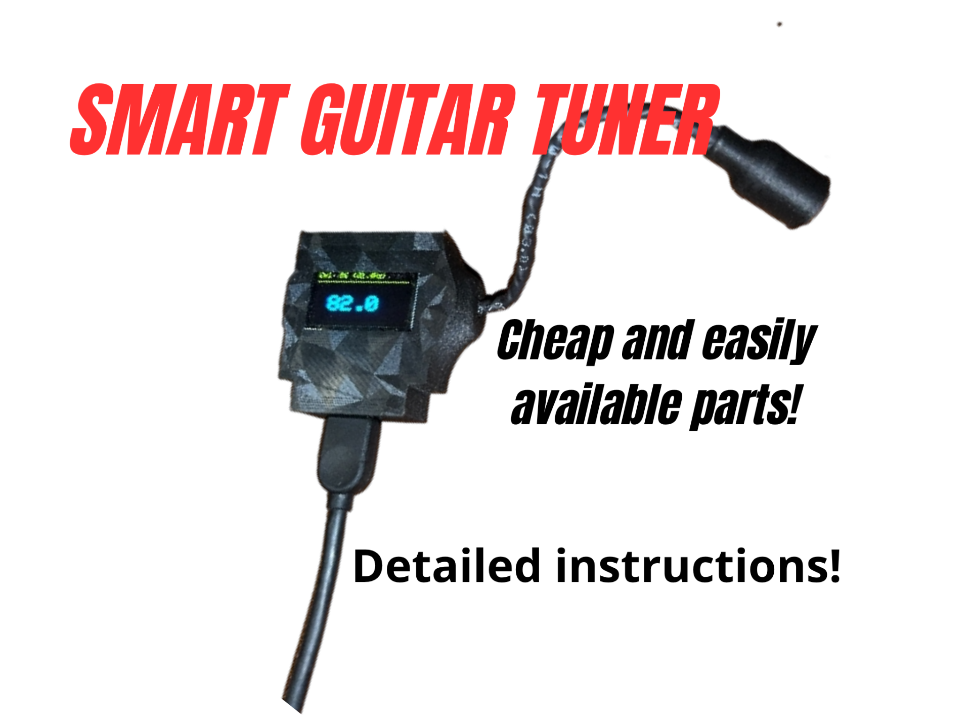 Smart guitar tuner - esp32