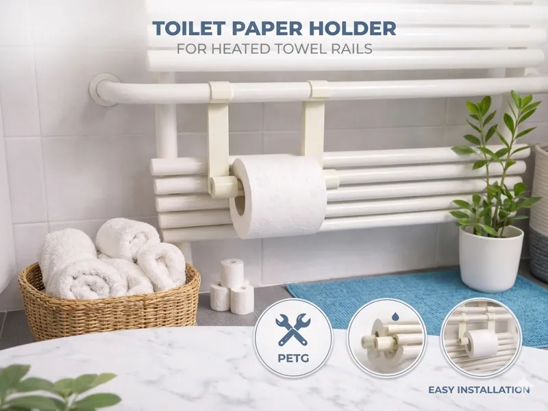 Toilet Paper Holder for Heated Towel Rail ⌀25mm