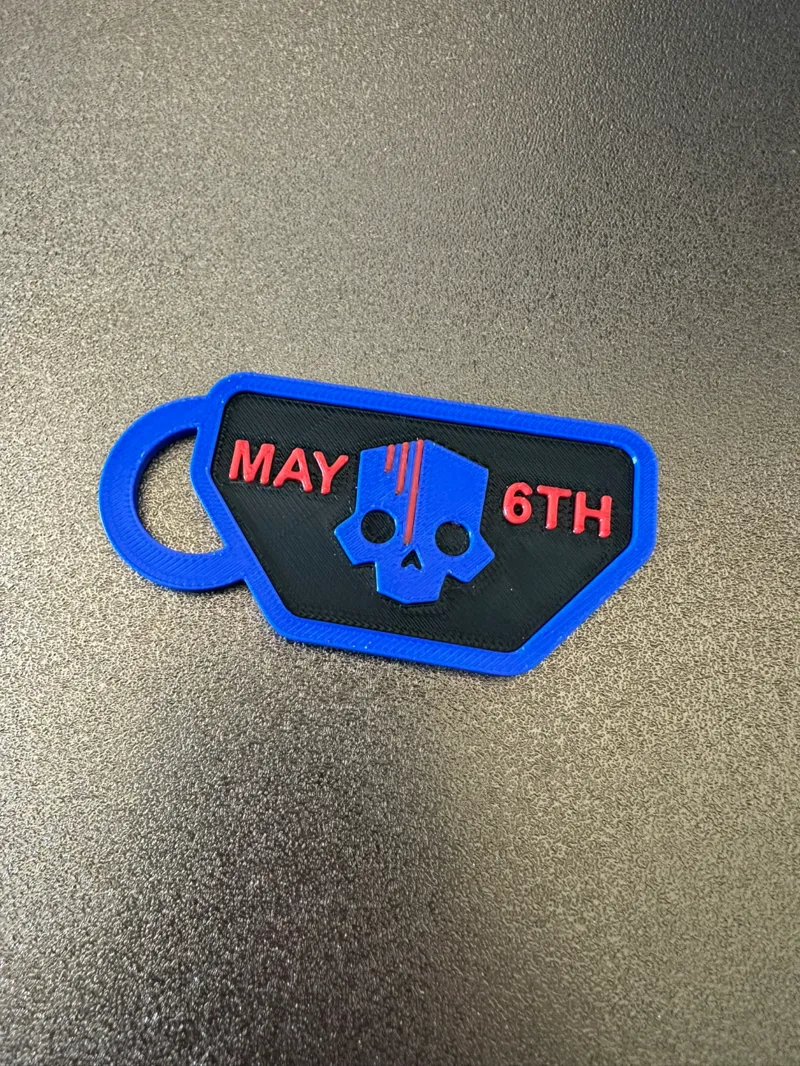 Helldivers II Keychain MAY 6TH edition