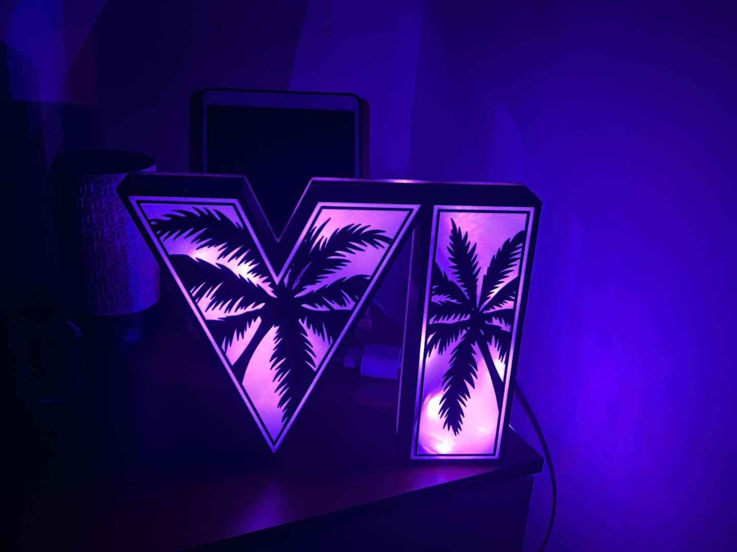 GTA 6‑Style LAMP Lightbox Rockstar Games Inspired - 1