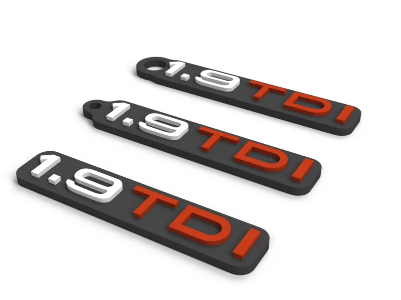 1.9TDI Keychains + Plate