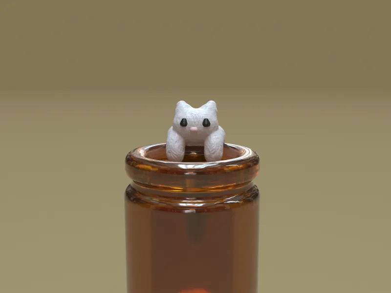 Corona Kitty - tiny bottle buddy