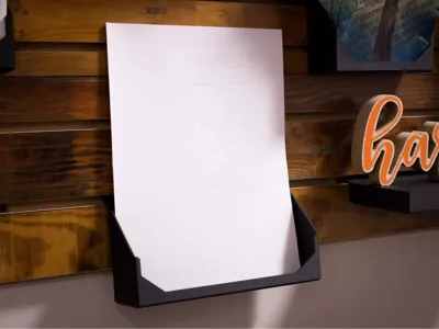 Paper Holder for Slatwall Systems 220mm (8.5in)
