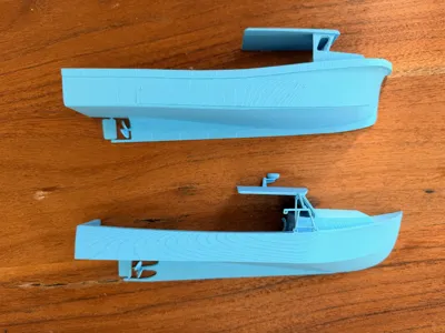 Half model lobster boats