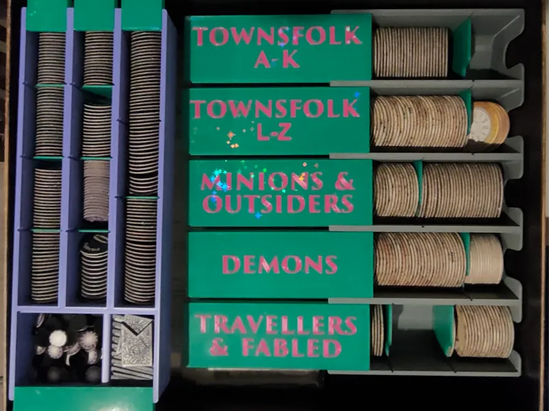 Blood on the Clocktower Carousel Token Storage