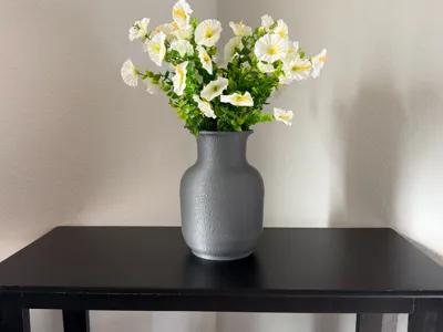 Textured Minimalist Vase | Easy Print, No Supports