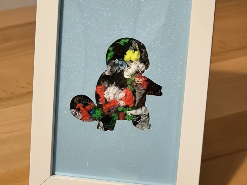 Squirtle purga filamento - IKEA RÖDALM - 10x15 cm