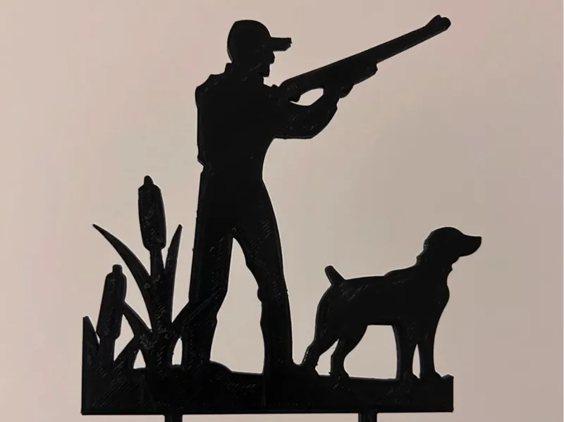 Hunter with Dog Topper