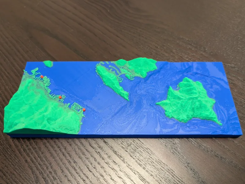 Richardson Bay Topography