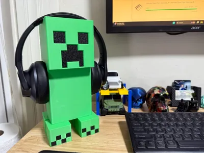 Minecraft Creeper Headset/ Headphone Holder /Stand