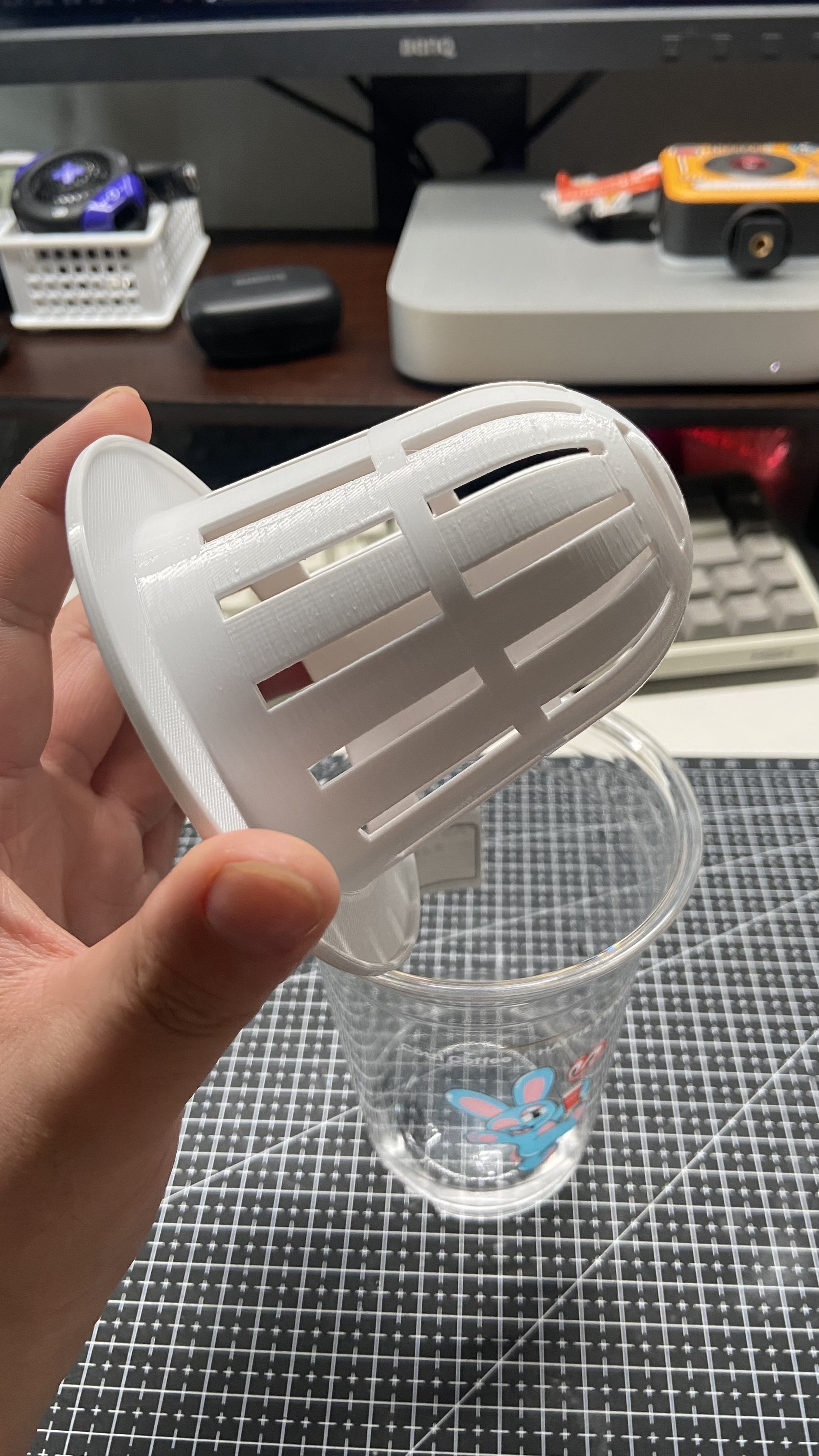 Miniatura 2 del modelo 3D 咖啡杯水培篮