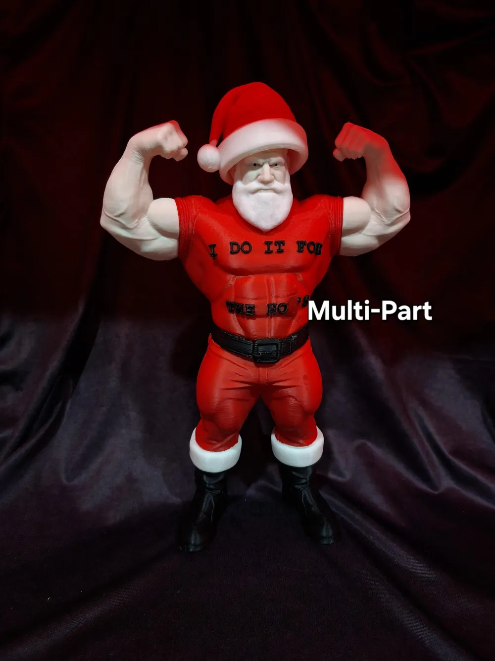 Funny Buff Santa 260mm - Multi-Part Holiday Figure - Free 3D Print ...