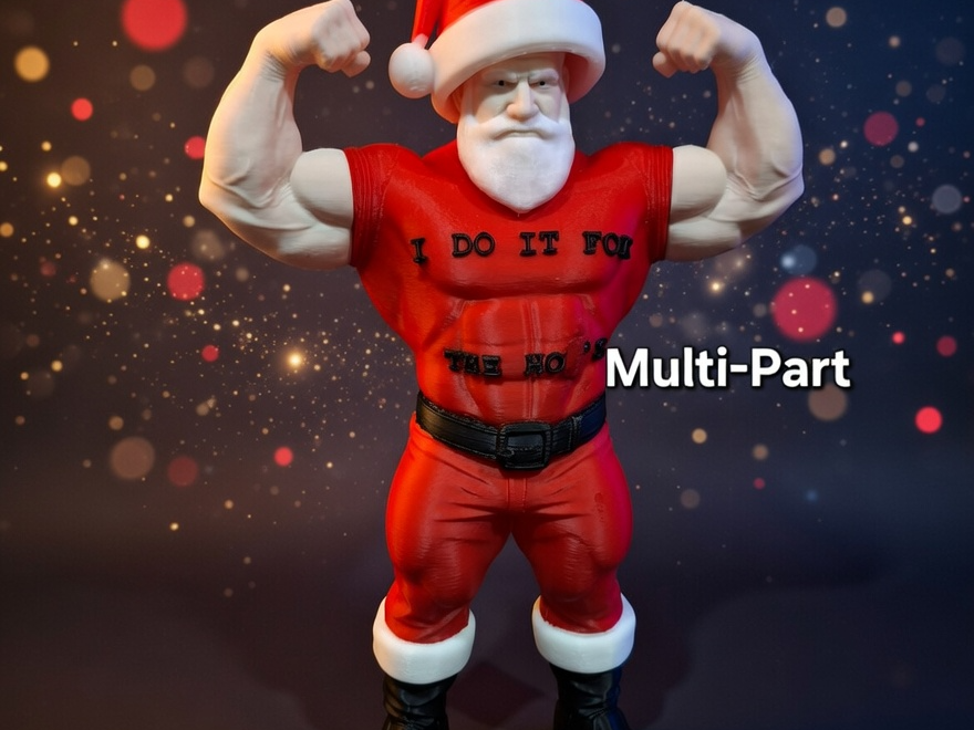 Funny Buff Santa 260mm - Multi-Part Holiday Figure
