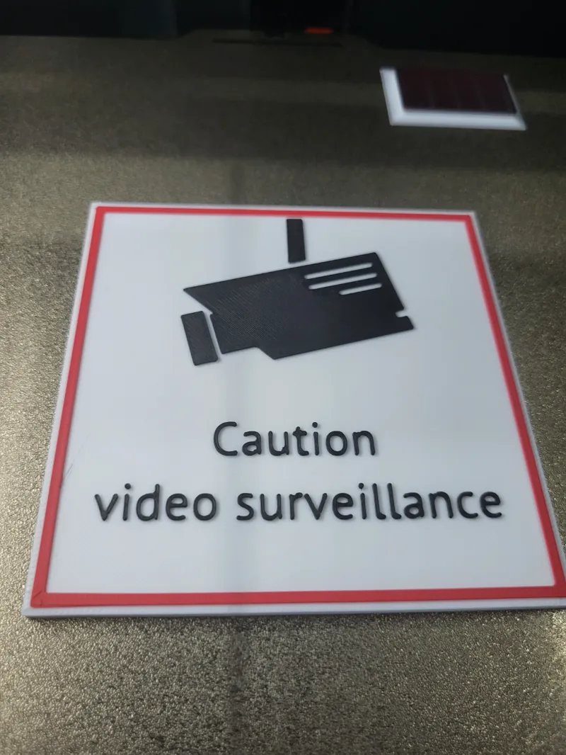 Video Surveillance sign