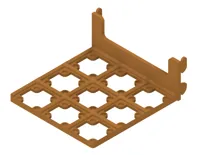 3x3 Base.  0.2mm layer, 4 walls, 15% infill
