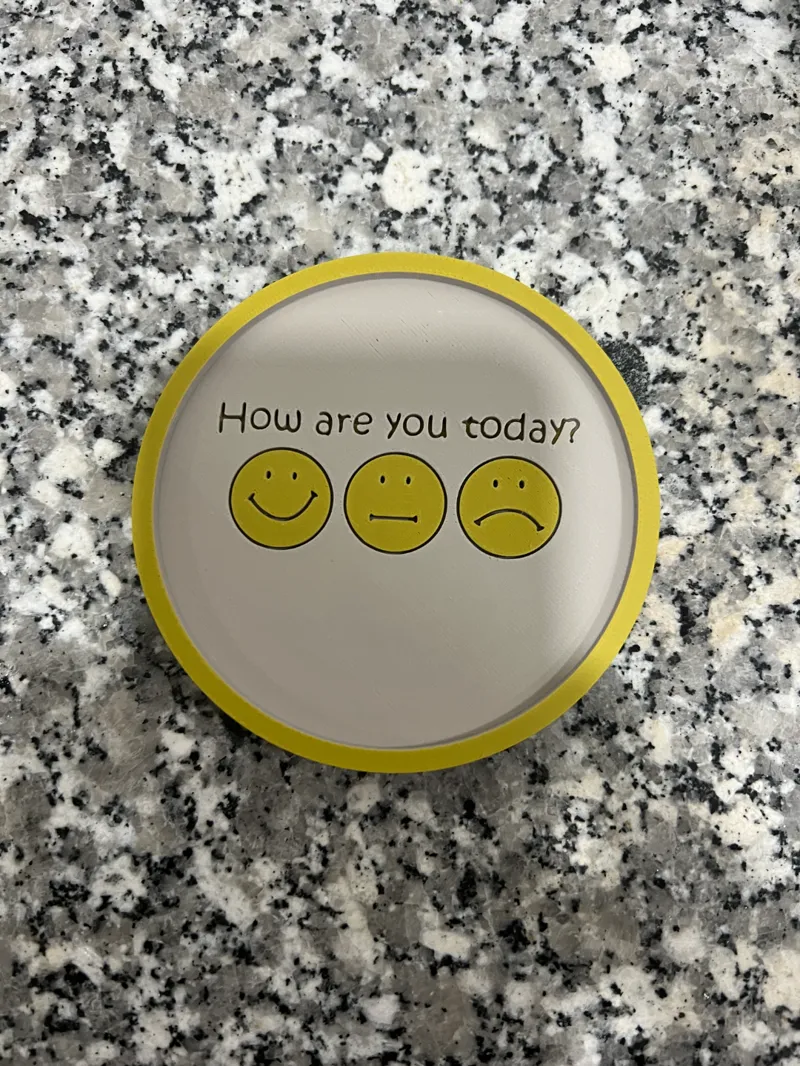 How are you today? - Happy Face - Coaster