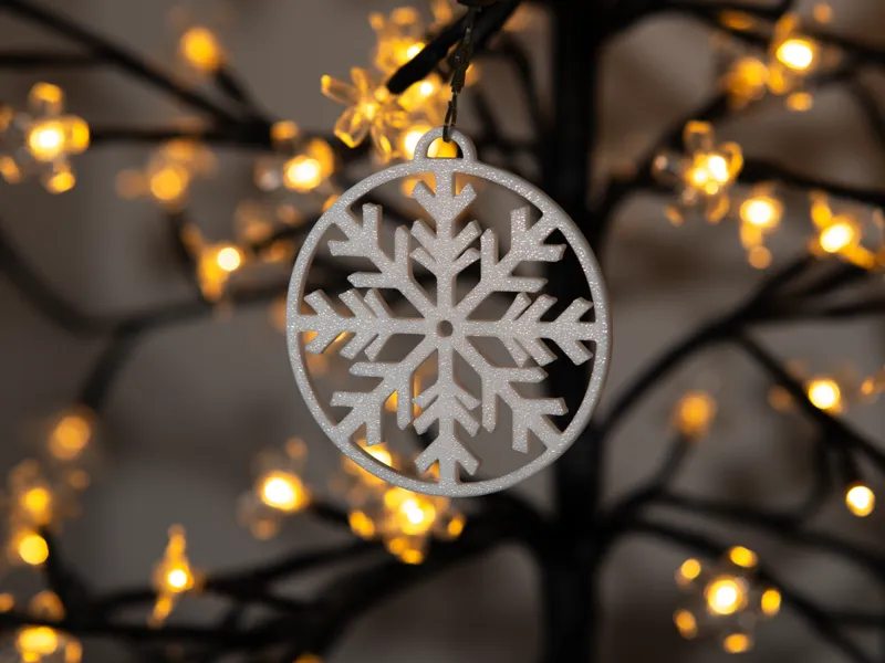 Snowflake Christmas ornament