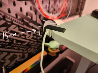 LED-strip desk clamp