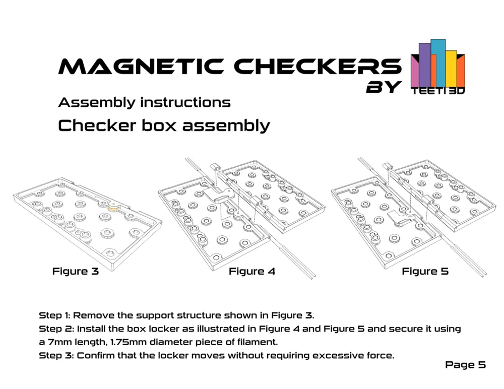 Magnetic Checkers by TeeTi3D by TeeTi3D MakerWorld: Download Free 3D Models